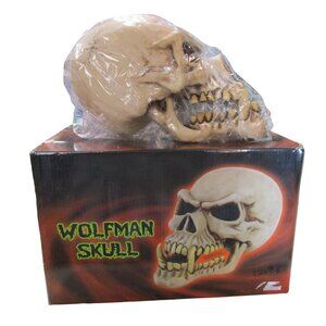 Spirit Halloween Wolfman Skull Prop  Scary Halloween Monster Decoration New